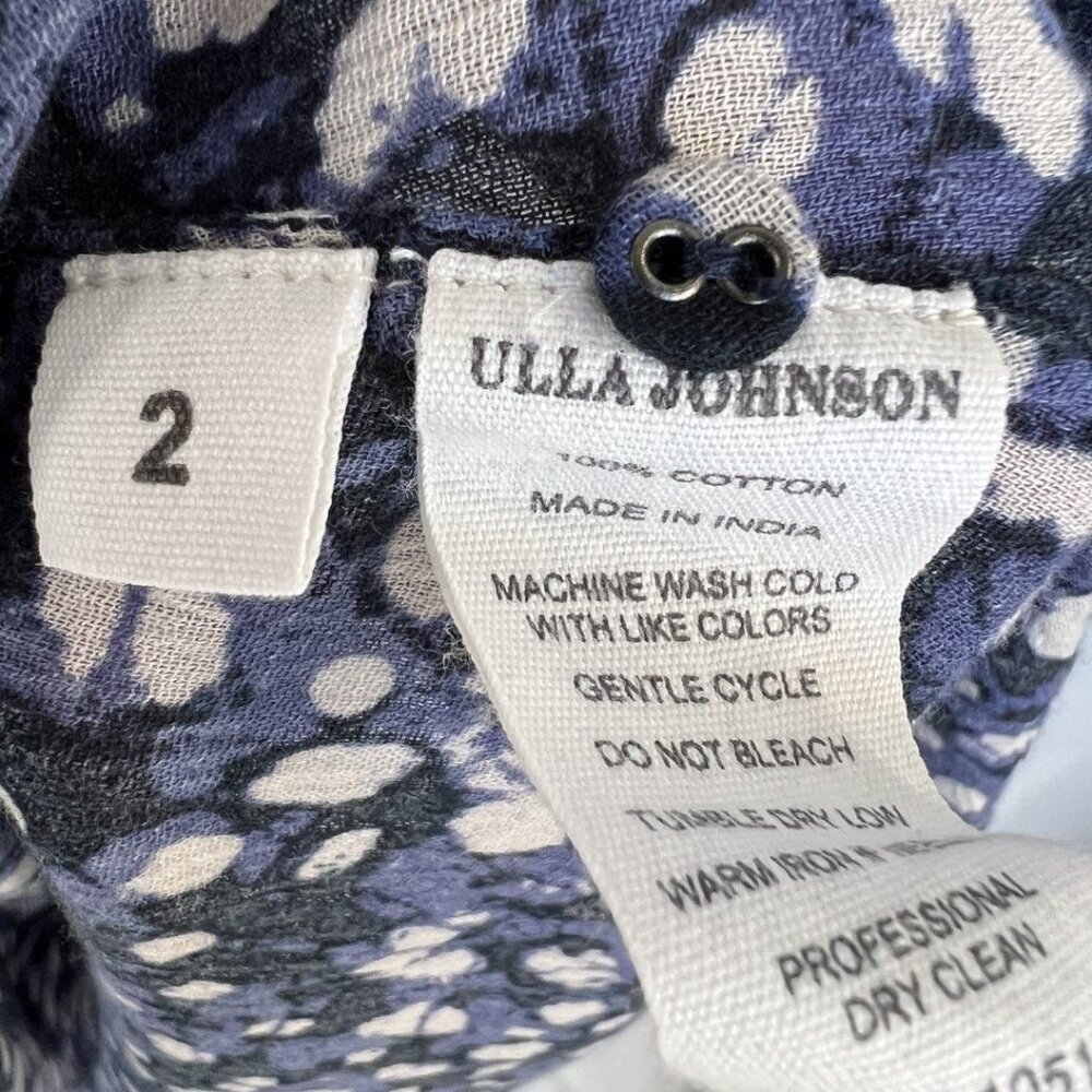 Ulla Johnson Amari Midi Dress in Indigo Blue $395 - Picture 13 of 14